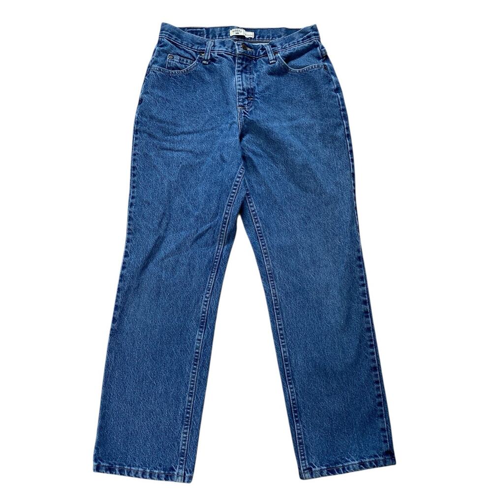 Riders Lee Relaxed 6P Women Denim Blue Jeans Mom 90S Y2K Retro Classic Cotton